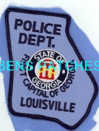 GEORGIA,LOUISVILLE POLICE 4 STATE SHAPED GOT IN PERSON